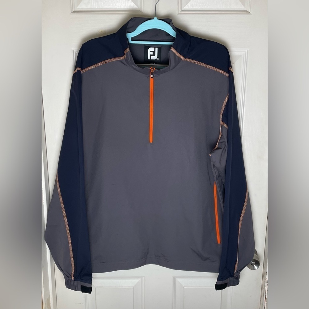 FootJoy Sport Windshirt Long Sleeve Golf Pullover Shirt Jacket
